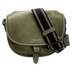 ☆☆ COACH コーチ ベルト金具 C8447 オリーブ ショルダーバッグ Cランク
