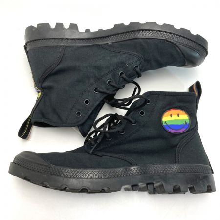  PALLADIUM SMILEY ハイカットスニーカー レインボー 76881-008-M ブラック UK9 28cm メンズ