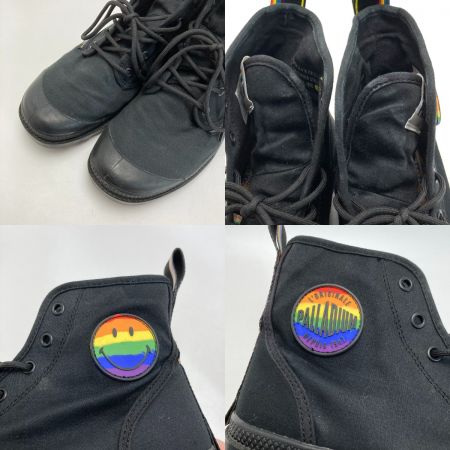  PALLADIUM SMILEY ハイカットスニーカー レインボー 76881-008-M ブラック UK9 28cm メンズ