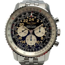 ☆☆ BREITLING ブライトリング ナビタイマー コスモノート クロノグラフ A12022 ブラック 手巻き メンズ 腕時計 COSMONAUTE Bランク