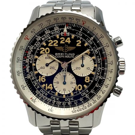  BREITLING ブライトリング ナビタイマー コスモノート クロノグラフ A12022 ブラック 手巻き メンズ 腕時計 COSMONAUTE