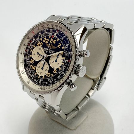  BREITLING ブライトリング ナビタイマー コスモノート クロノグラフ A12022 ブラック 手巻き メンズ 腕時計 COSMONAUTE