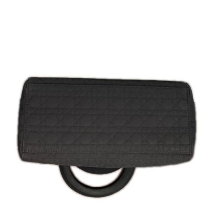  Christian Dior クリスチャンディオール ハンドバッグ　カナージュ レディディオール RU1011 ブラック GD金具