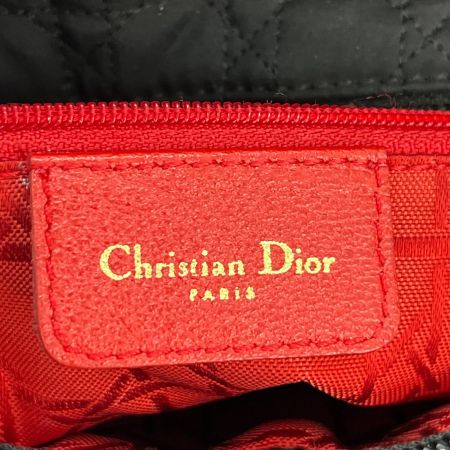  Christian Dior クリスチャンディオール ハンドバッグ　カナージュ レディディオール RU1011 ブラック GD金具