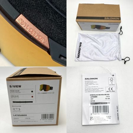  SALOMON サロモン ゴーグル S/VIEW L47252800 ブラック 箱付き
