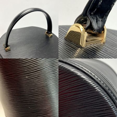  LOUIS VUITTON ルイヴィトン エピ カンヌ M48032 ノワール バニティバッグ ハンドバッグ 布袋有