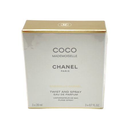  CHANEL シャネル ココ マドモアゼル ツィスト＆スプレイ 20ml×3 オードゥ パルファム 香水