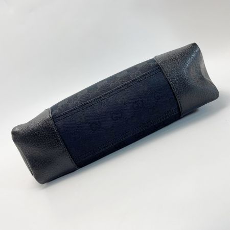  GUCCI グッチ キャンバス×レザー 114273 ブラック ショルダーバッグ レディース