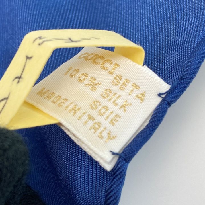 GUCCI グッチ パネル ヴィンテージスカーフ マルチカラー ブルー系  