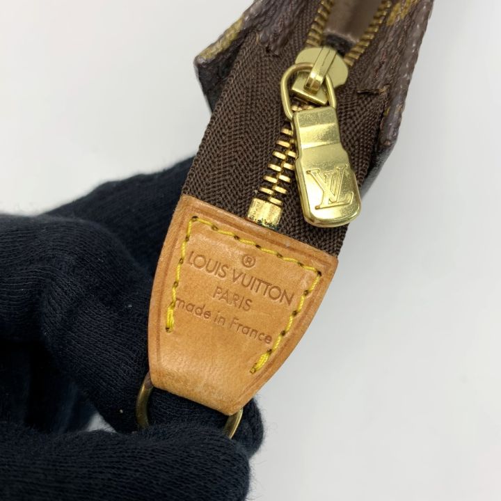 LOUIS VUITTON ルイヴィトン モノグラム ポーチ ブラウン バケット用