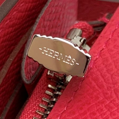  HERMES エルメス ケリー ヴォーエプソン A刻印 ローズティリアン 長財布 レディース シルバー金具