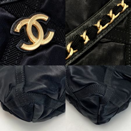  CHANEL シャネル ココマーク トートバッグ AP2664 ブラック ナイロン グログラン 2WAY ギャランティカード有