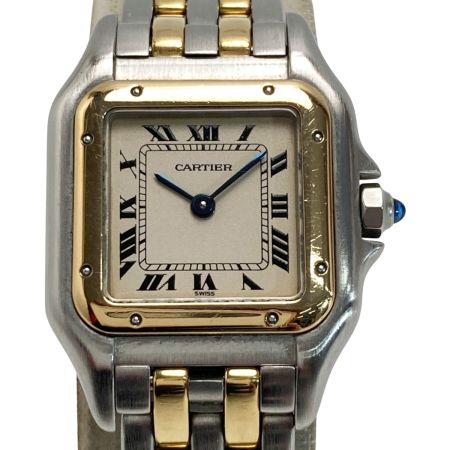  Cartier カルティエ パンテール SM コンビ SS/YG アイボリー クォーツ レディース 腕時計