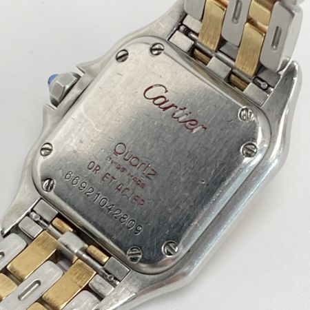  Cartier カルティエ パンテール SM コンビ SS/YG アイボリー クォーツ レディース 腕時計
