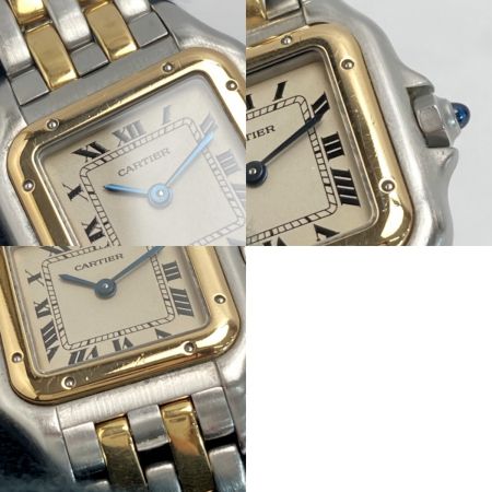  Cartier カルティエ パンテール SM コンビ SS/YG アイボリー クォーツ レディース 腕時計