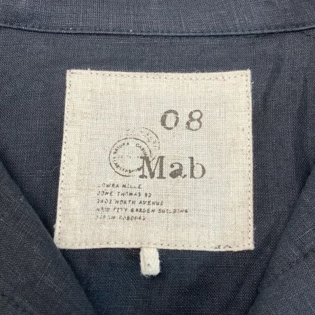  08Mab ゼロハチマブ リネンワンピース F-218HF115 ブラック サイズ F レディース