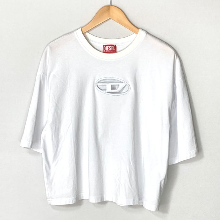 DIESEL ディーゼル 半袖Tシャツ カットソー T-ROWY-OD ホワイト サイズ