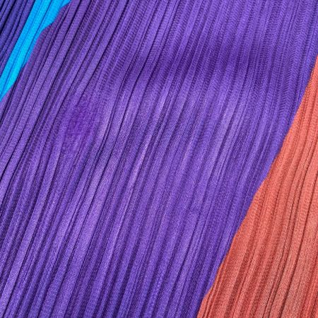  ISSEY MIYAKE イッセイミヤケ PLEATS PLEASE プリーツカットソー タートルネック pp93-jk636 パープル サイズ 3 レディース