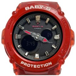 ☆☆ CASIO カシオ  Baby-G BGA-270S-4AJF レッド 腕時計 クォーツ レディース Bランク