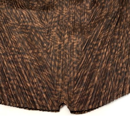  ISSEY MIYAKE イッセイミヤケ PLEATS PLEASE プリーツ 変形スカート PP43-JG964 ブラウン サイズ 2 レディース