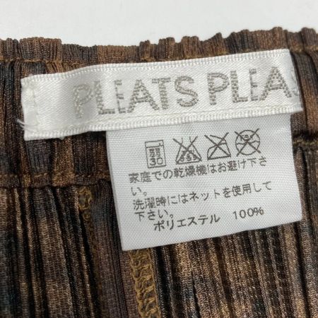  ISSEY MIYAKE イッセイミヤケ PLEATS PLEASE プリーツ 変形スカート PP43-JG964 ブラウン サイズ 2 レディース