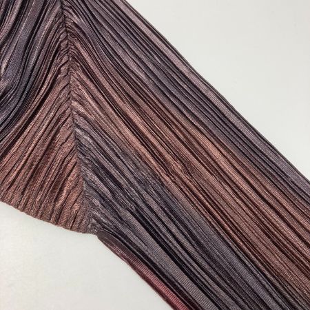  ISSEY MIYAKE イッセイミヤケ PLEATS PLEASE プリーツカーディガン PP93-JD702 ブラック×ワインレッド サイズ 3 レディース