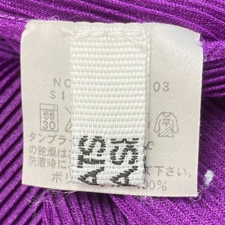  ISSEY MIYAKE イッセイミヤケ PLEATS PLEASE プリーツ カットソー PP21-FK103 パープル サイズ 3 レディース