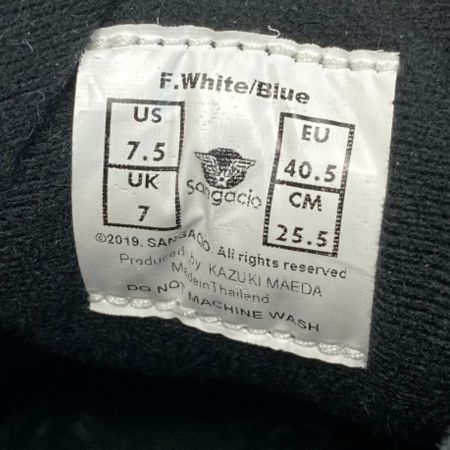  Sangacio サンガッチョ 日本ハム ファイターズ fighters スニーカー ホワイト×ブルー SIZE 25.5cm メンズ