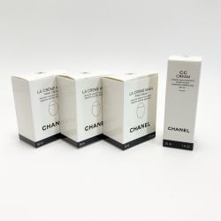☆☆ CHANEL シャネル ラ クレーム マン×3/CCクリーム×1 計4個セット ハンドクリーム 日焼け止め乳液 箱有 Bランク