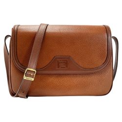 ☆☆ Burberrys バーバリーズ 内装チェック柄 ブラウン ショルダーバッグ レディース Cランク