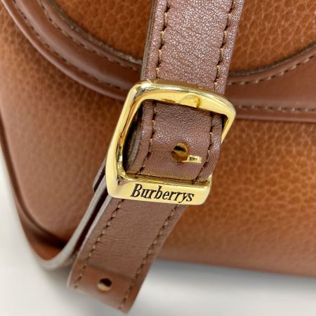  Burberrys バーバリーズ 内装チェック柄 ブラウン ショルダーバッグ レディース