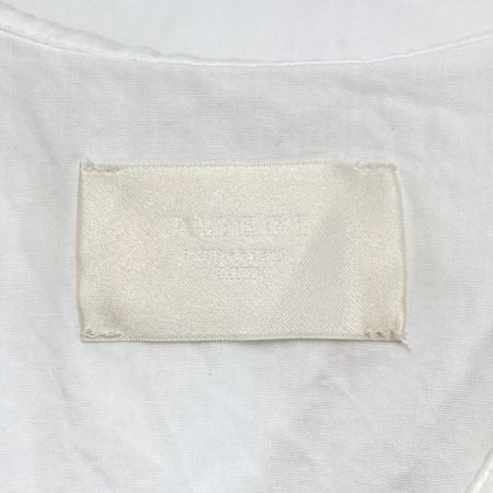  AMERI シャツ 襟刺繍 02110450430 ホワイト×ベージュ サイズ フリー レディース