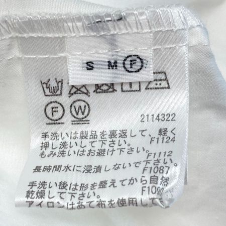  AMERI シャツ 襟刺繍 02110450430 ホワイト×ベージュ サイズ フリー レディース