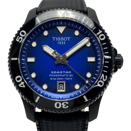  TISSOT ティソ シーマスター1000 パワーマティック80 T1208073704100 自動巻き メンズ 腕時計 箱有 SEASTAR