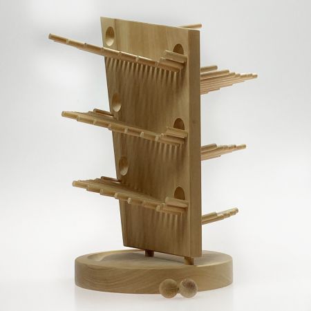   木製おもちゃ 三浦忠司 さざなみ〈中〉玉2個付き