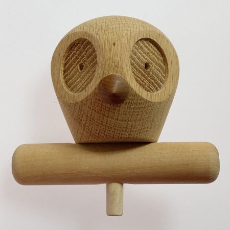   木製おもちゃ 三浦忠司 どんぐりコロコロあそび ふくろう＆玉2個付き