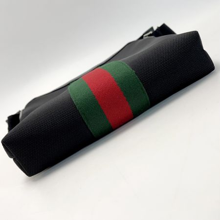  GUCCI グッチ シェリーライン キャンバス/レザー 631195 ブラック ショルダーバッグ レディース 袋有