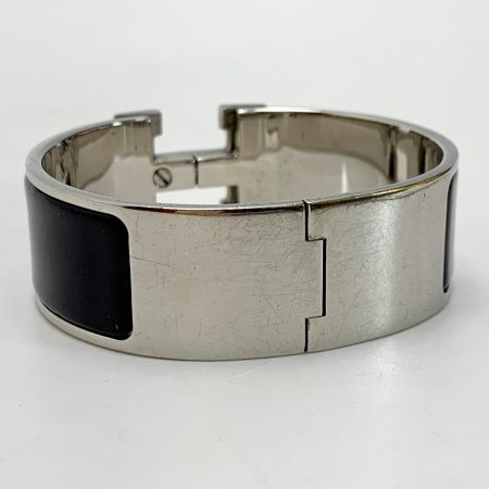  HERMES エルメス メタル ブラック Hバングル