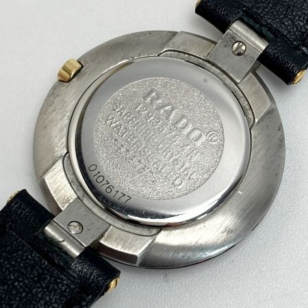  RADO ラドー クポール ダイヤスター デイト 129.3575.4 ブラック クォーツ メンズ 腕時計 COUPOLE