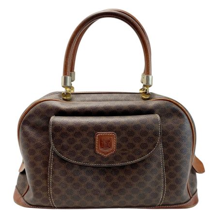  CELINE セリーヌ CELINE マカダム柄 MC96 ブラウン ミニボストンバッグ レディース 