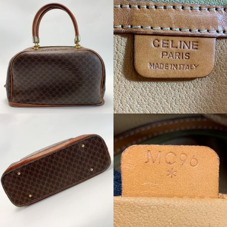  CELINE セリーヌ CELINE マカダム柄 MC96 ブラウン ミニボストンバッグ レディース 