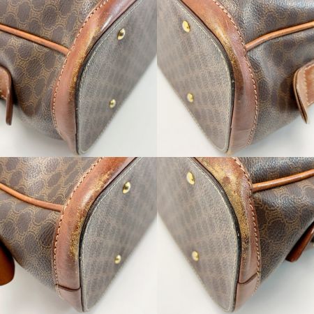  CELINE セリーヌ CELINE マカダム柄 MC96 ブラウン ミニボストンバッグ レディース 