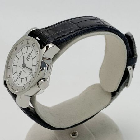  BVLGARI ブルガリ ソロテンポ レザー ST29S M63467 クォーツ レディース 腕時計