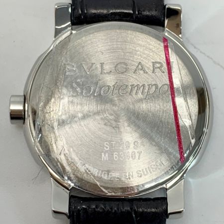  BVLGARI ブルガリ ソロテンポ レザー ST29S M63467 クォーツ レディース 腕時計