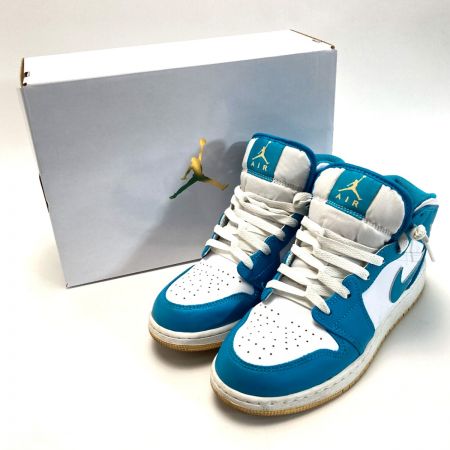  NIKE ナイキ AIR JORDAN1 スニーカー DQ8423-400 ホワイト×ブルー SIZE 24cm レディース 箱付き