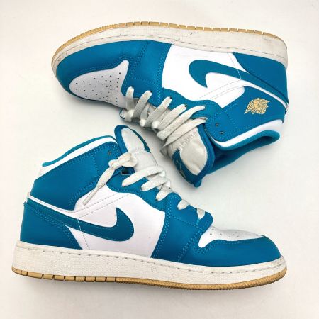  NIKE ナイキ AIR JORDAN1 スニーカー DQ8423-400 ホワイト×ブルー SIZE 24cm レディース 箱付き