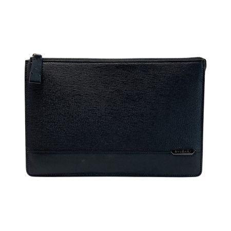  BVLGARI ブルガリ セルペンティ スカリエマン セカンドバッグ ブラック レザー クラッチバッグ