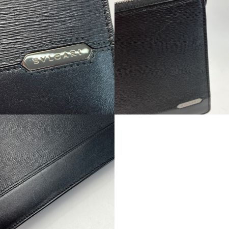  BVLGARI ブルガリ セルペンティ スカリエマン セカンドバッグ ブラック レザー クラッチバッグ