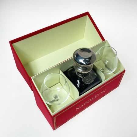  Hennessy ヘネシー ナポレオン シルバートップ 700ml ブランデー 古酒 グラス・箱有 NAPOLEON SILVER TOP 未開栓