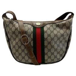 ☆☆ GUCCI グッチ GGスプリーム 001.20.303 ライトブラウン レディース  ショルダーバッグ Cランク